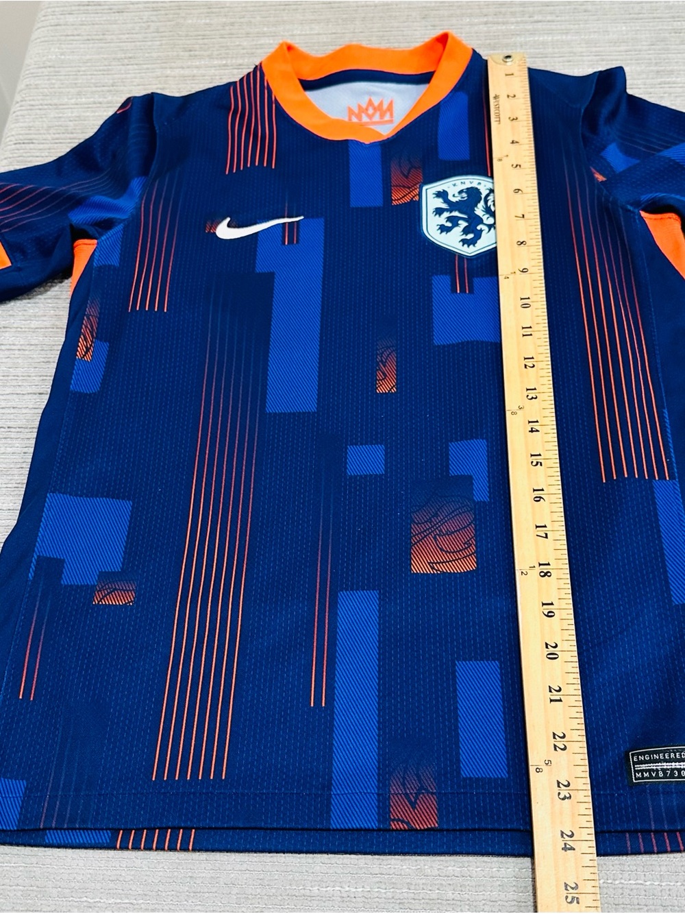 Nike Netherlands 2024 Away Soccer Jersey Youth Large L Euro Dutch Shirt Blue - Picture 6 of 7